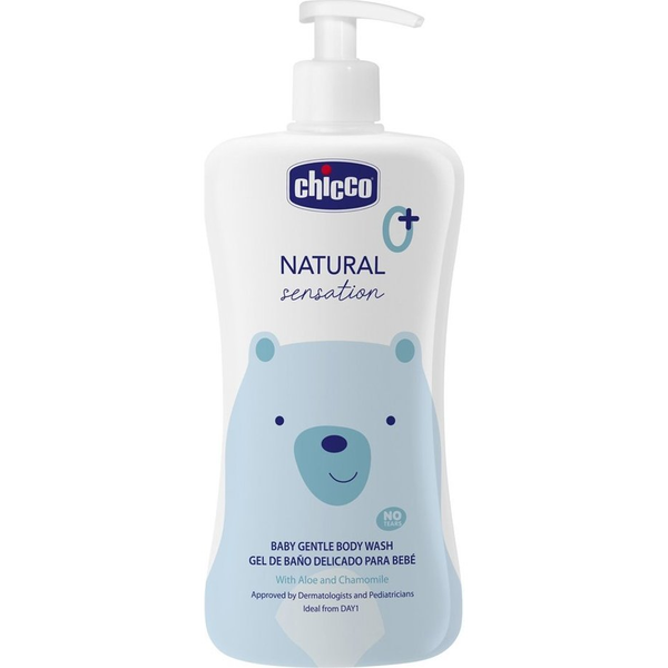 CHICCO Natural Sensation Testápoló Sampon Aloe Verával És Kamillával 500ml, 0m+