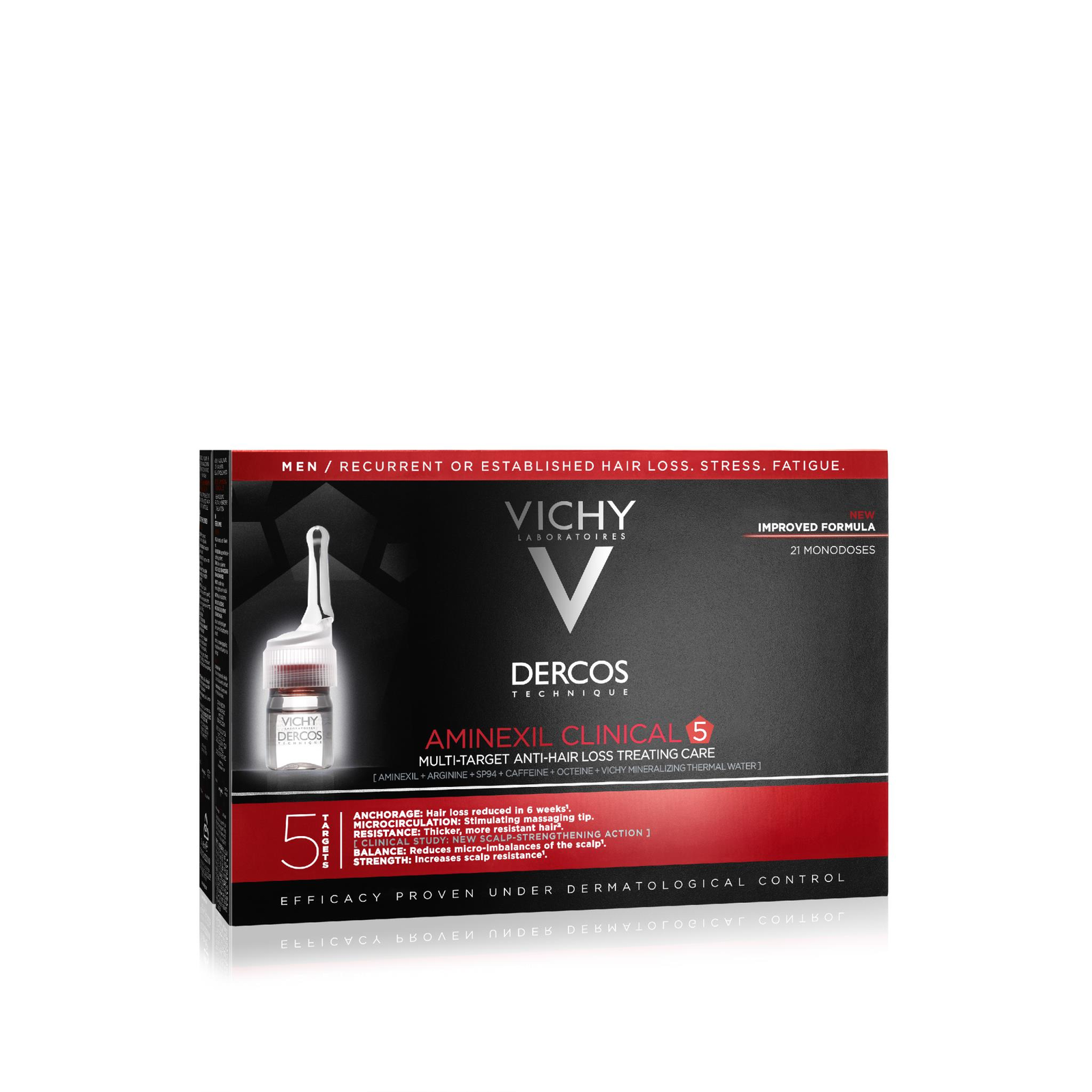 VICHY Dercos Aminexil férfiaknak, 21 × 6 ml (3337875522748)