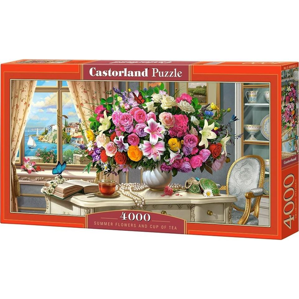 Castorland Summer Flowers and Cup of Tea 4000 pcs Puzzle 4000 pz Arte