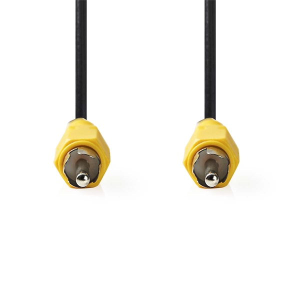 Nedis composite videó kábel, RCA dugó - RCA dugó, hossz 2m, CVGL24100BK20 (CVGL24100BK20)