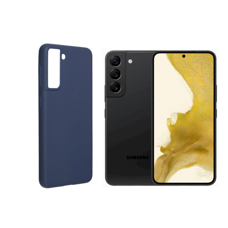 Fusion Soft Samsung Galaxy S22 Plus Szilikon Tok - Kék (FSN-BC-SA-S906-BL)