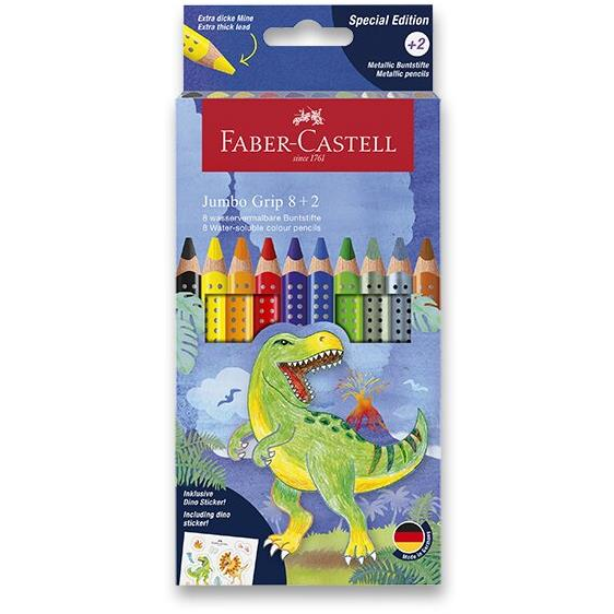 FABER-CASTELL Grip JUMBO, 10 színben (110922)