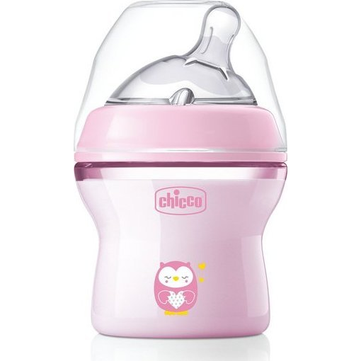 Chicco NaturalFeeling                                                                   150 ml mintás, műanyag cumisüveg,                                                  1 lyukú normál folyású,                                             
dupla hasfájásg