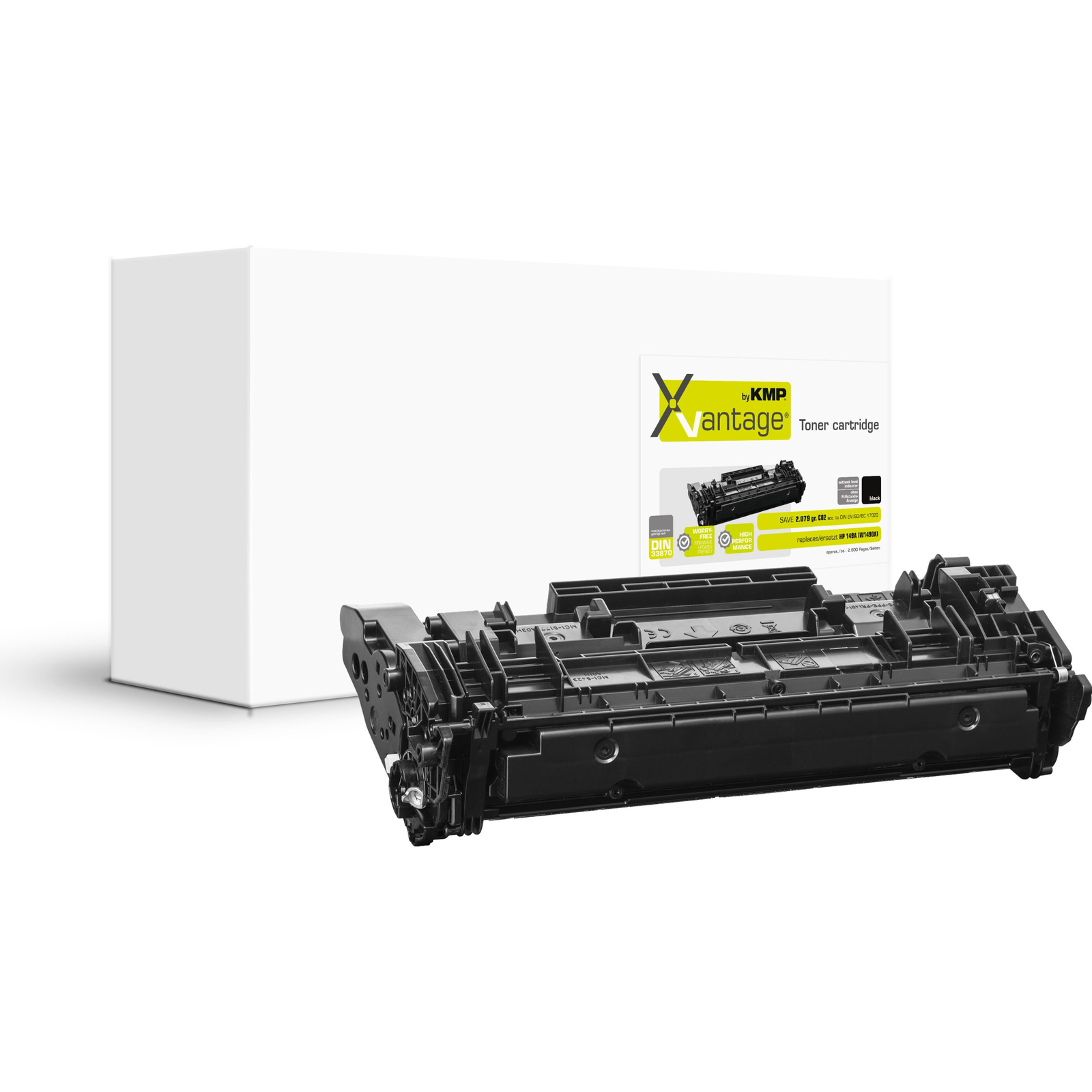 Съвместима тонер касета KMP за HP 149A W1490A 2566 0080, черна, 2900 страници