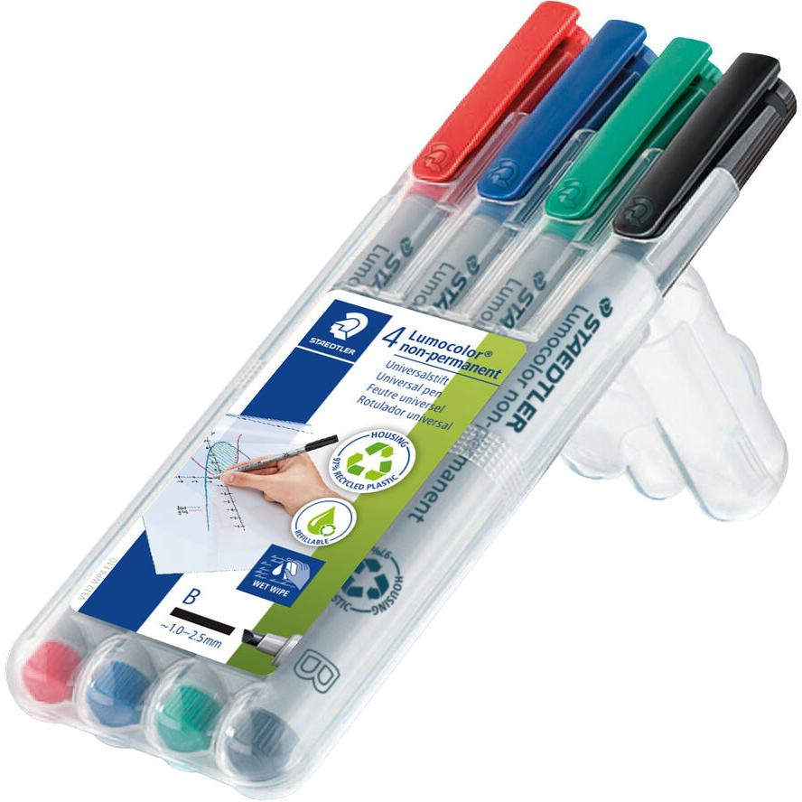 Staedtler Lumocolor 312 1-2,5mm Alkoholmentes marker készlet - 4 szín (312 WP4)