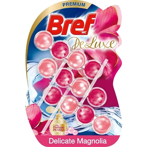Bref WC DeLuxe Delicate Magnolia illatosító golyó 3x50g (9000101375145) (9000101375145)
