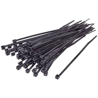 TRU COMPONENTS TC-BT-1168-8.8-UVB Kábelkötöző 1168 mm 8.8 mm Fekete UV időjárásálló 100 db (TC-11748636)