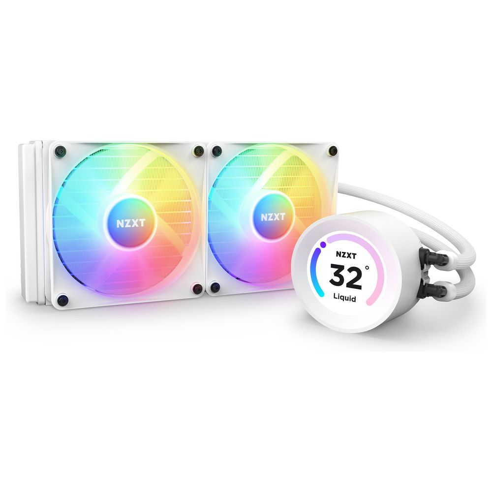 NZXT Kraken Elite 240 RGB Folyadékhűtő Fehér (RL-KR24E-W1)