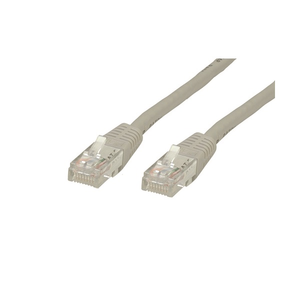 Patch kábel U/UTP 5e RJ45 / RJ45 10 m sivý