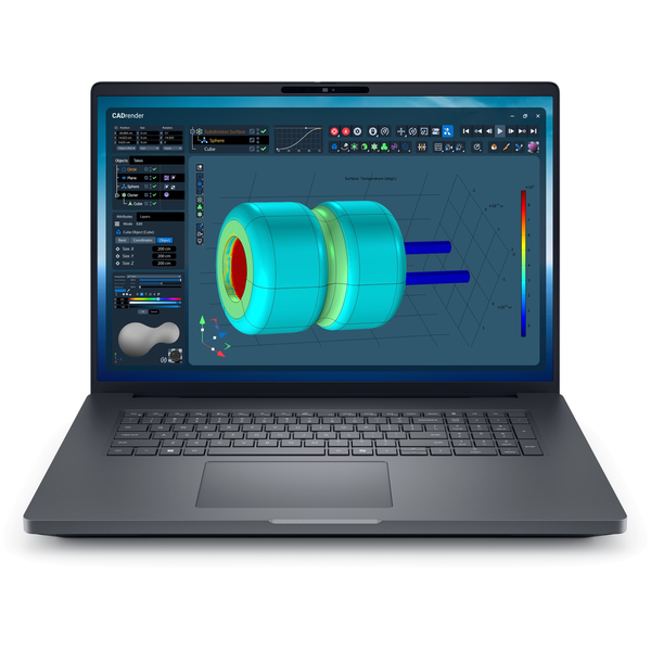 DELL Pro Max 18 Plus MB18250 Intel Core Ultra 9 285HX Mobil workstation 45,7 cm (18") Quad HD+ 32 GB DDR5-SDRAM 1 TB SSD NVIDIA RTX PRO 3000 Blackwell Wi-Fi 7 (802.11be) Windows 11 Pro Tysk Sort