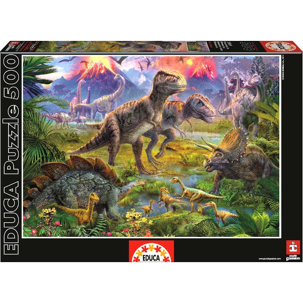 Educa 15969 500 db Puzzle - Dinoszauruszok