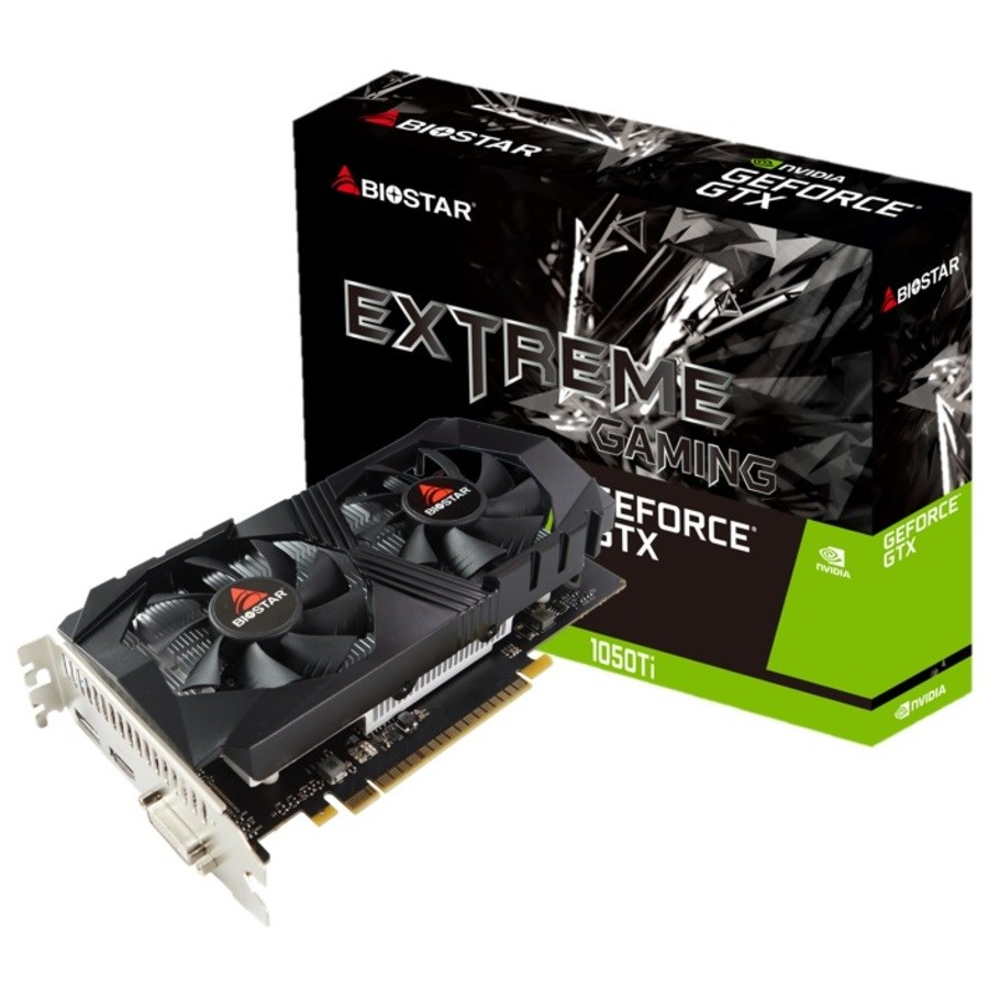 Biostar GeForce GTX 1050 Ti 4GB GDDR5 Videókártya (VN1055TF41)