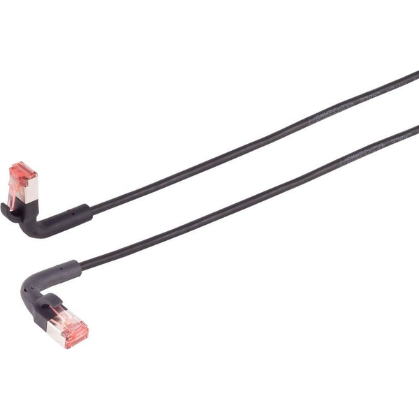Lanview LV-6AFTP-FLEX-ANG-015B cavo di rete Nero 1,5 m Cat6a U/FTP (STP)