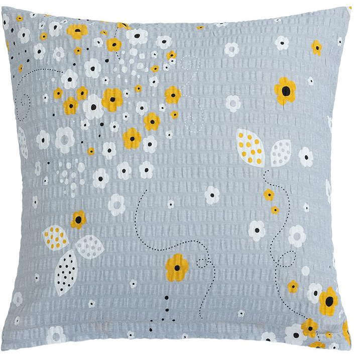Bellatex 80/905 párnahuzat, 40×40 cm, virágos, szürke (11034)