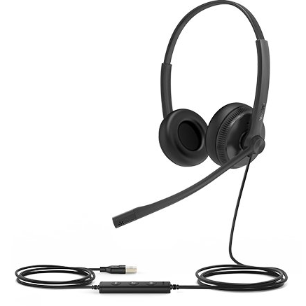 Yealink UH34 SE Dual Headset Bedraad Hoofdband Kantoor/callcenter Zwart