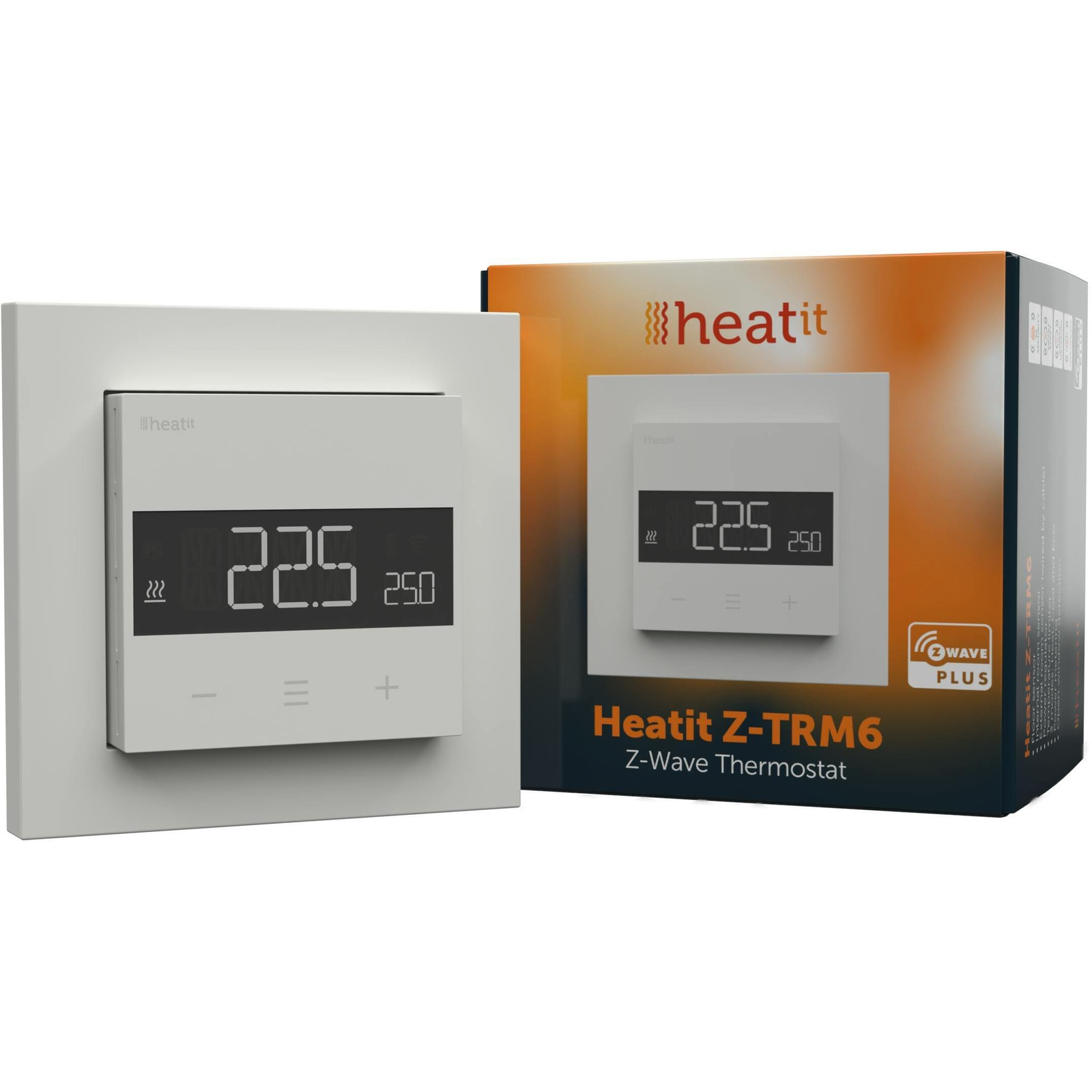 HEATIT Z-TRM6 RAL 9003 termosztát Z-Wave fehér (HIT-TER-HEAE5430566)