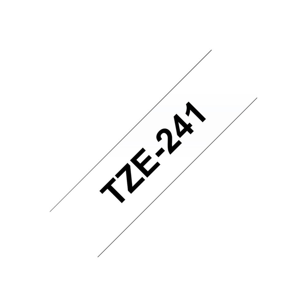 Brother TZe241 benzi pentru etichete Negru pe alb TZe