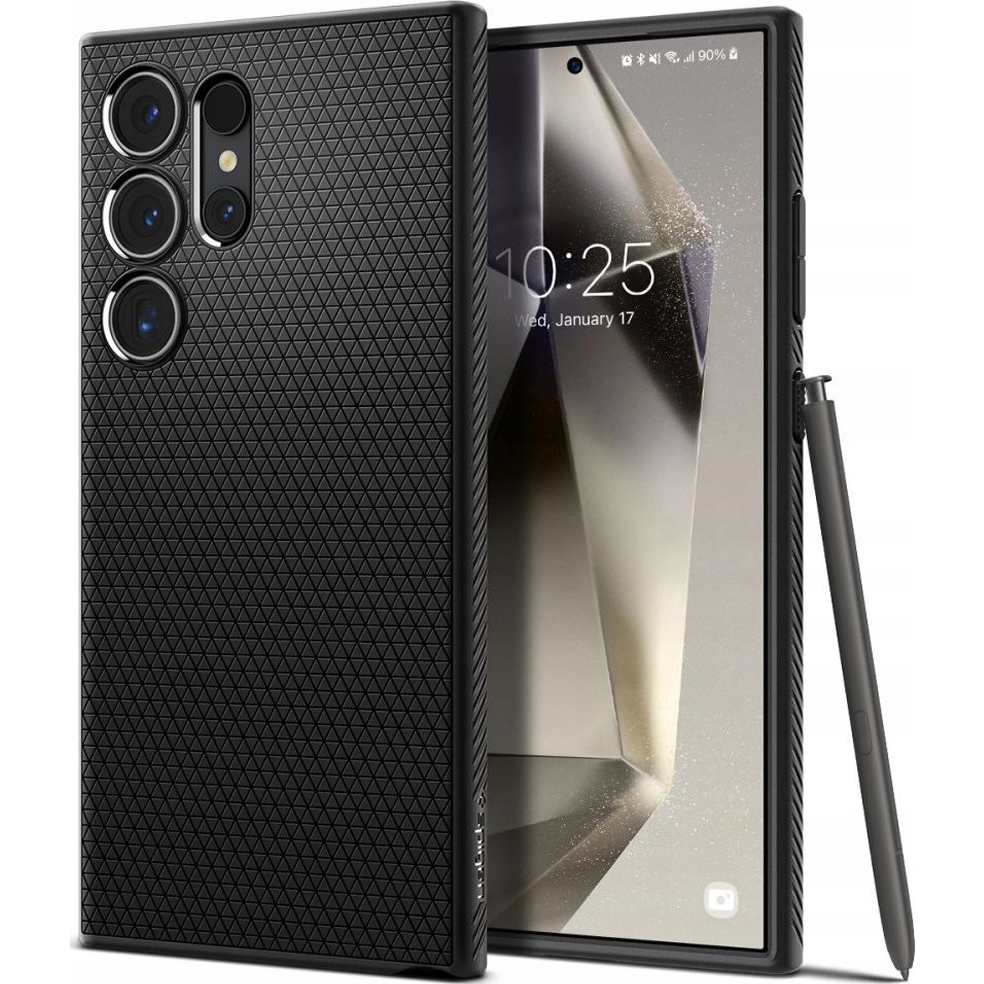 Spigen Liquid Air Samsung Galaxy S25 Ultra Telefon tok - Fekete (SPN16590)