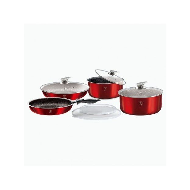 Berlinger Haus Metallic Line Shiny Black 9 részes edénykészlet (BH/6145) (BH/6145)