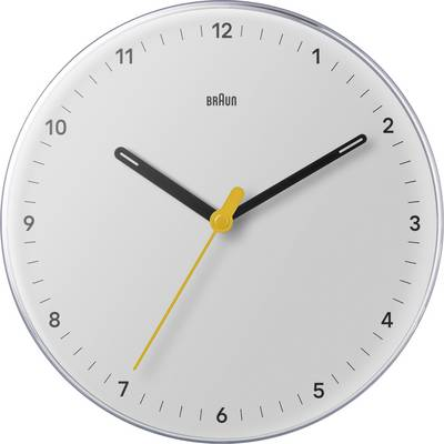 Braun 67683 Kvarc Falióra 230 mm aktív fehér (matt) Zajtalan óraszerkezet