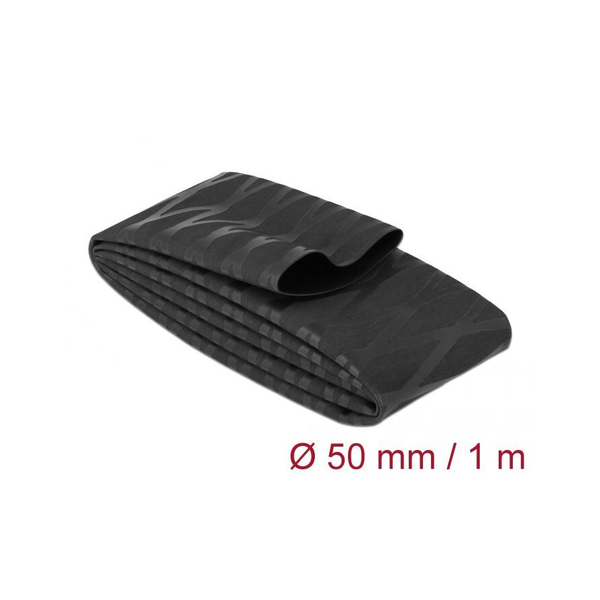 Smršťovací hadice protiskluzová s křížovým vzorem 1 m x 50 mm Delock 19607