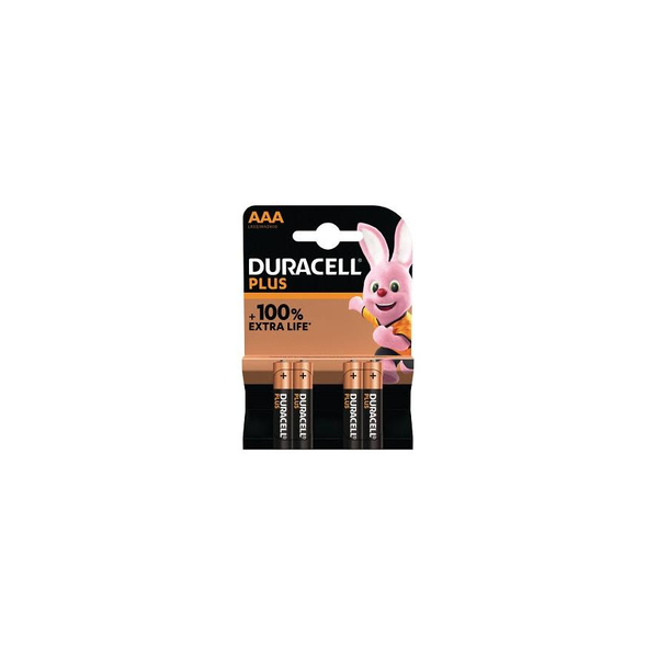 Alkalická baterie Duracell AAA (R3) 4 ks