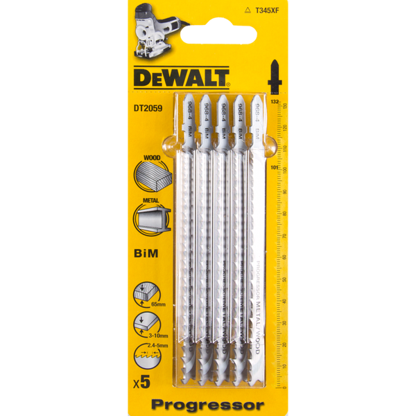 DEWALT Stichsaegeblatt BIM Holz/Met <65mm 5Stk