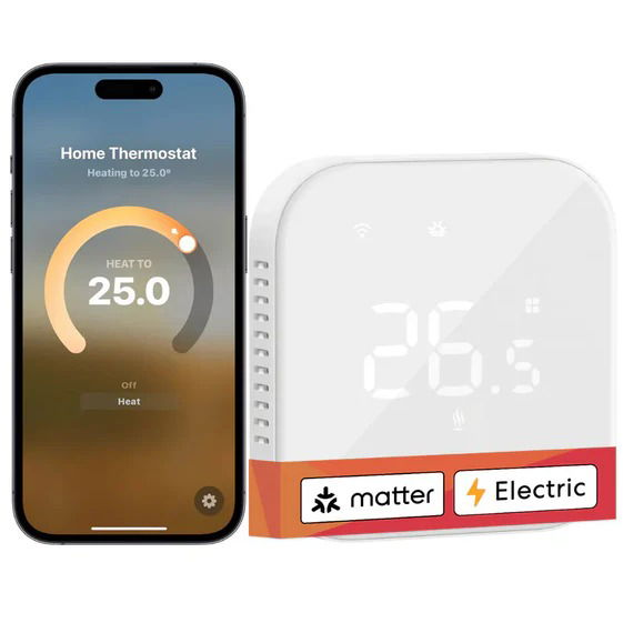 Meross Smart Wi-Fi Thermostat for Electric Underfloor Heating System (MTS215MA-EU)