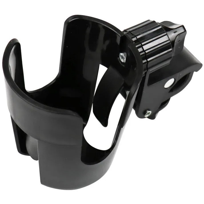 Univerzális, kerékpáros / biciklis / roller tartó, palack tartó, tartókonzollal, kormányra szerelhető, FSCGE-105, fekete (TS12311)
