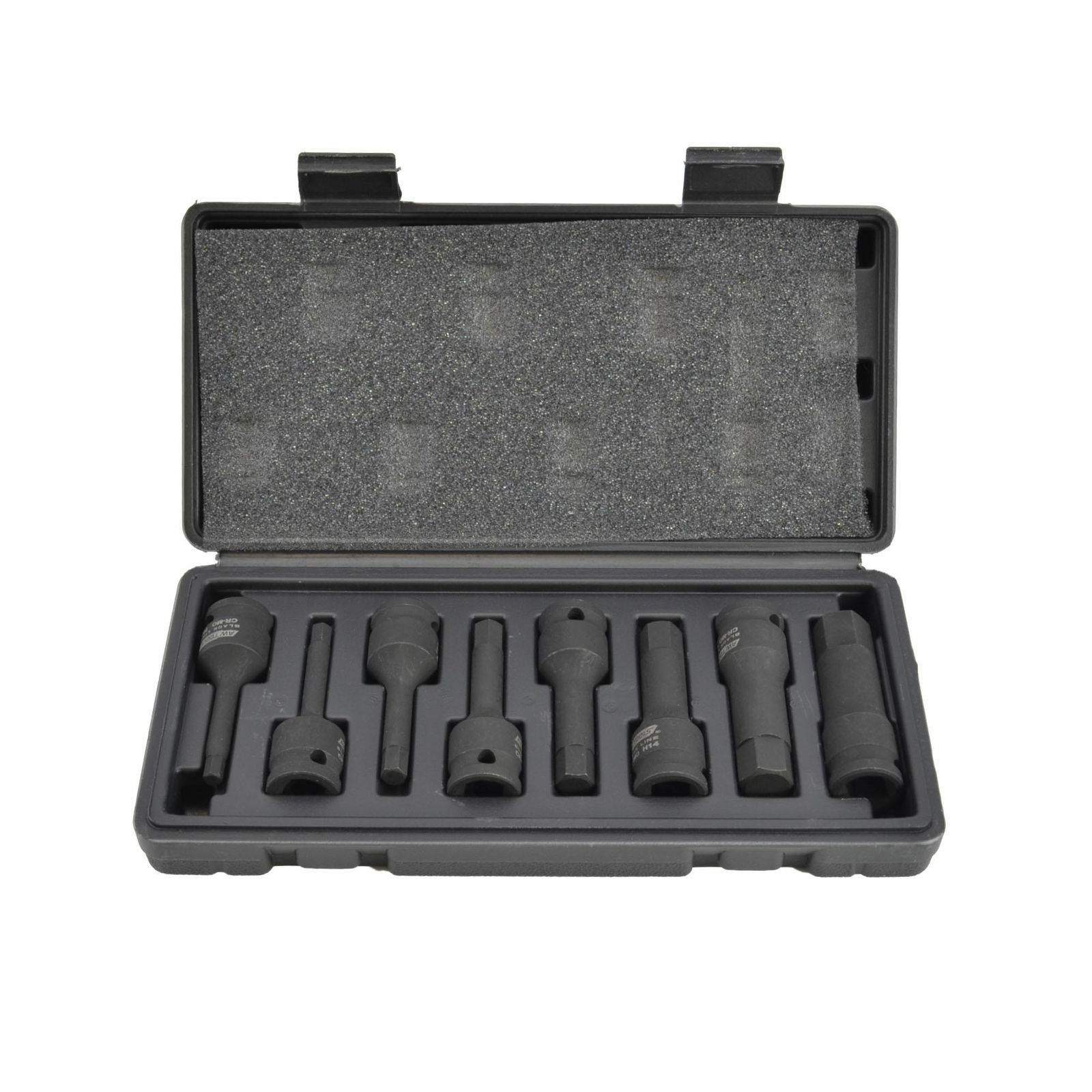 Ütvecsavarozó szár HEX BLACK LINE 6 - 19 mm / kpl. 8 db AWTOOLS (AW38780BL)