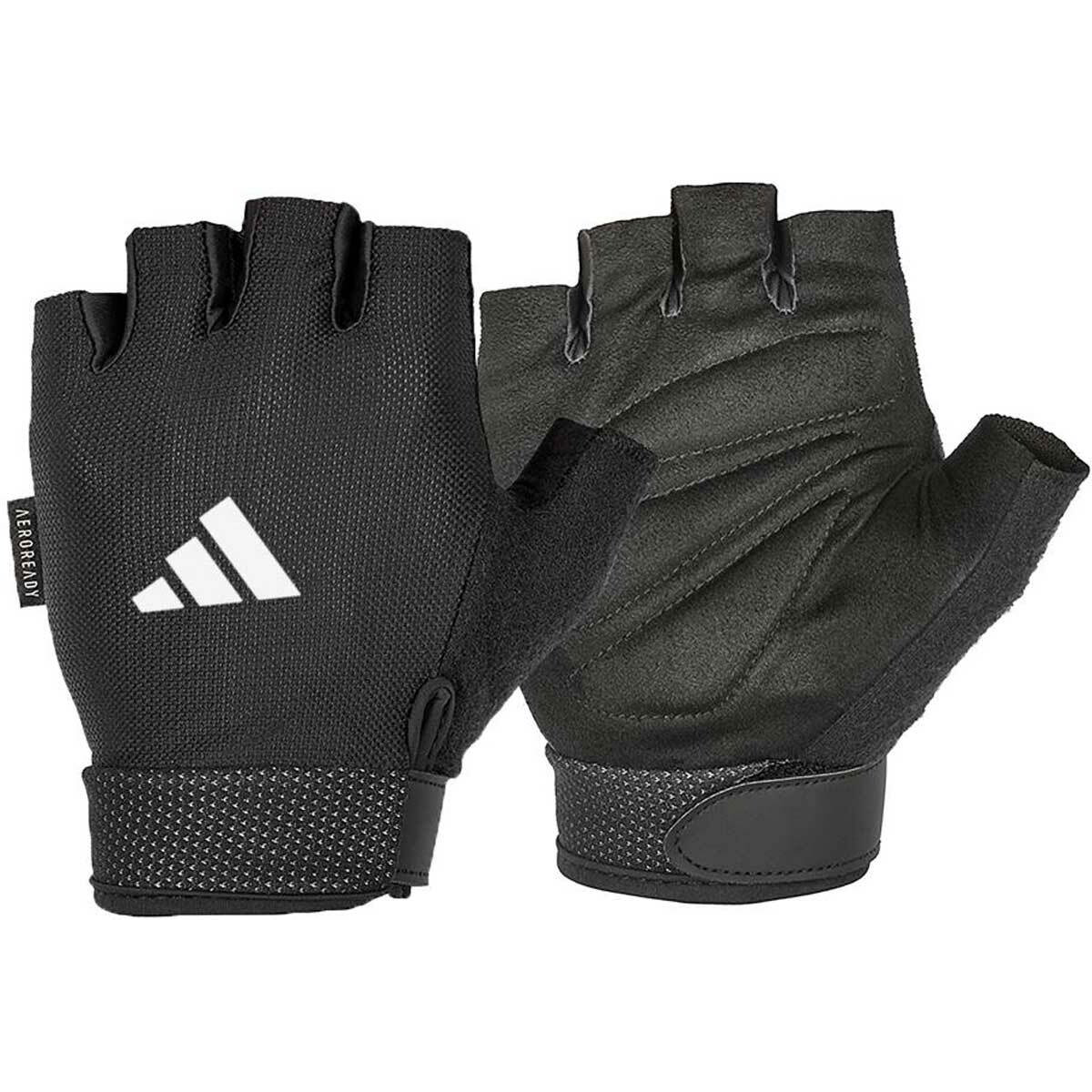 Adidas Essential Állítható Légáteresztő Sport Védőkesztyű XL - Fekete / Fehér (ADGB-12426-NL)