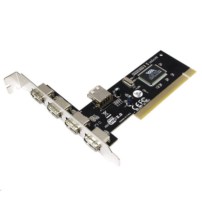 LogiLink 4+1xUSB2.0 bővítő kártya PCI (PC0028) (PC0028)