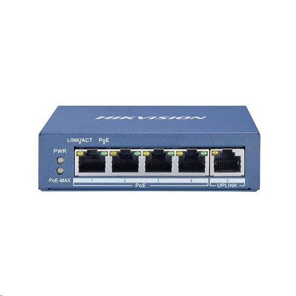 PoE SWITCH DS-3E0505P-E 4portový Hikvision