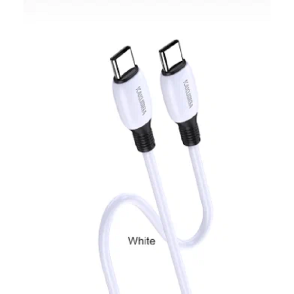 Kakusiga KSC-951 USB-C apa - USB-C apa Töltő kábel 1m - Fehér