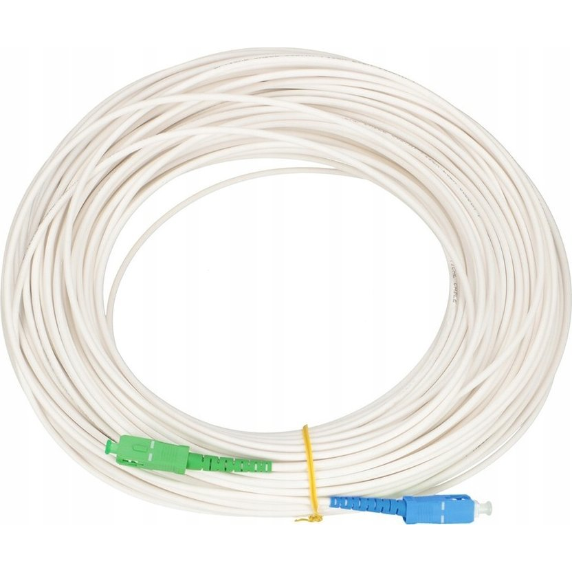 ExtraLink EX.3128 Optikai patch kábel SC/UPC-SC/APC Simplex 20m - Fehér (EX.3128)