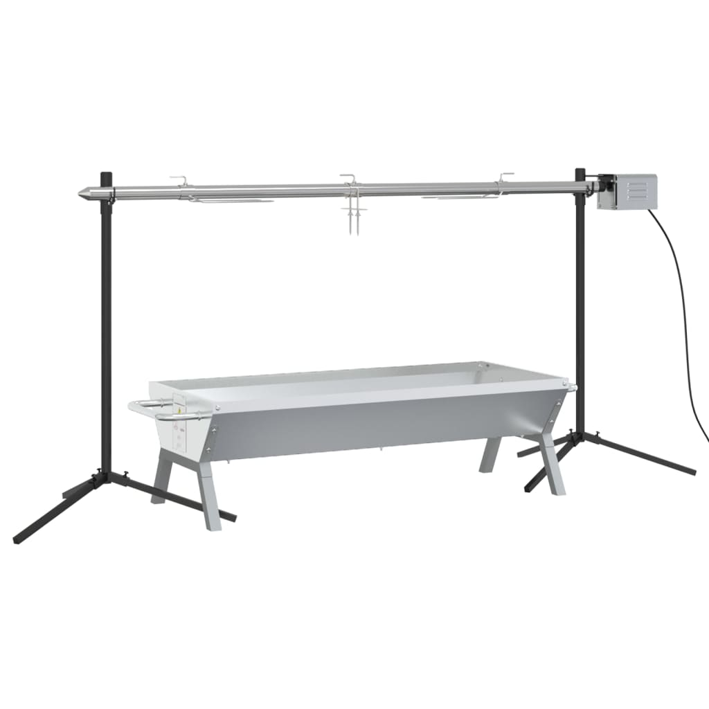 rozsdamentes acél automatikus grillsütő és tálca készlet (3152097)