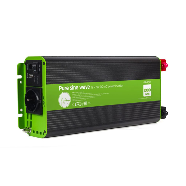 gembird 12 V DC-AC-Wechselrichter für Autos, 1000 W