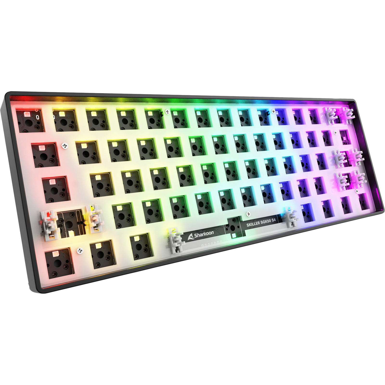 Sharkoon Skiller SGK50 S4 Gen2 RGB Gaming Barebone Billentyűzet (Fekete) - ISO, ANSI (4044951041879)