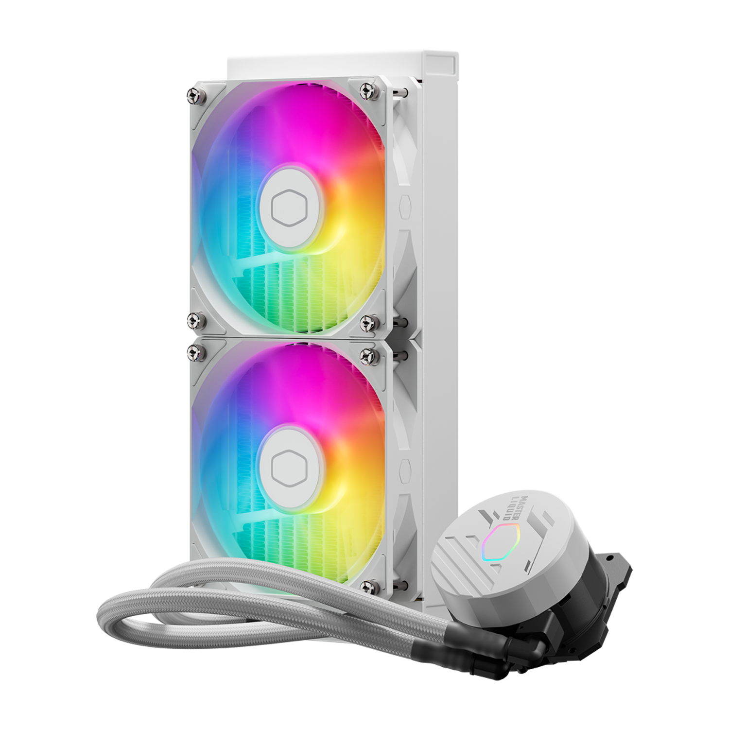 Cooler Master MasterLiquid 240 Core II ARGB White Processzor Vízhűtő (MLW-D24M-A18PA-RW)