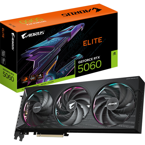 Grafická karta Gigabyte Aorus GeForce RTX 5060 Elite 8GB GDDR7 DLSS4
