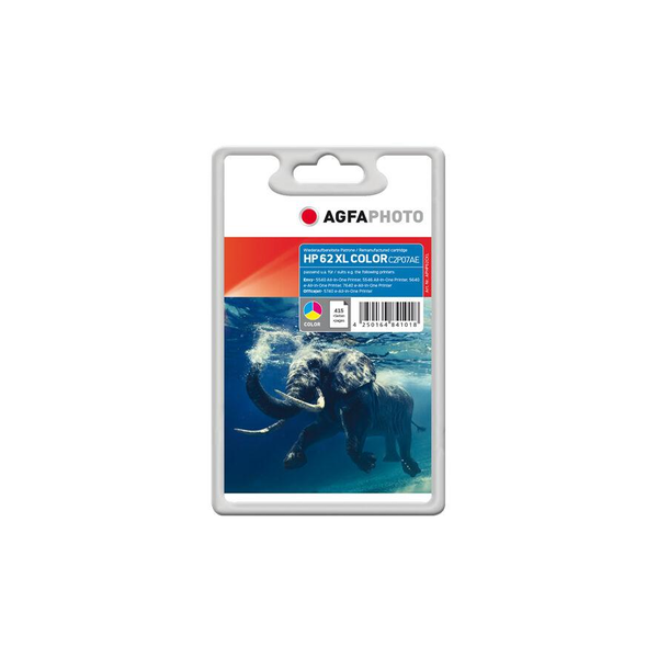 AgfaPhoto HP No. 62 XL цветен мастилен патрон