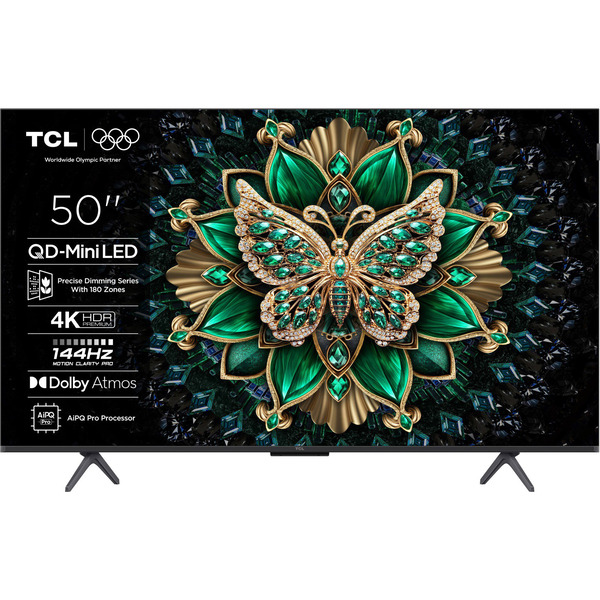 TCL C6K 50C6K Fernseher 127 cm (50") 4K Ultra HD Smart-TV WLAN Metallisch