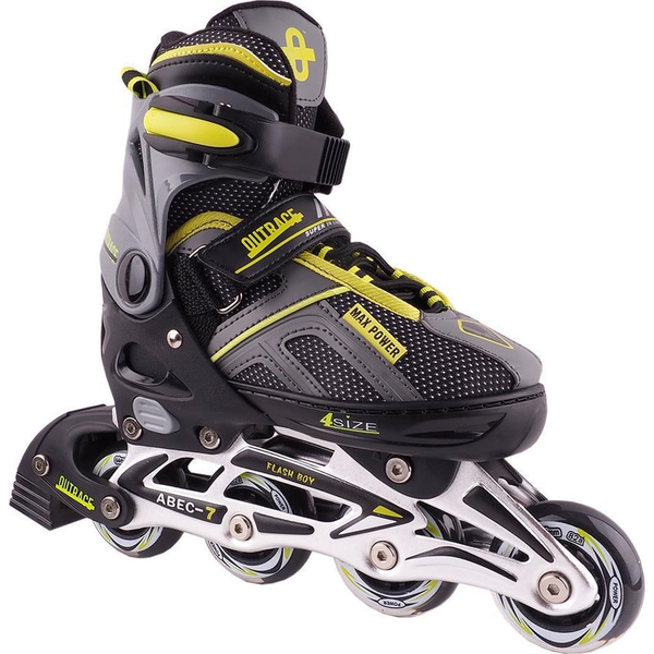 Rolki Outrace Flash Boy rekreacyjne regulowane czarne r. 40-43