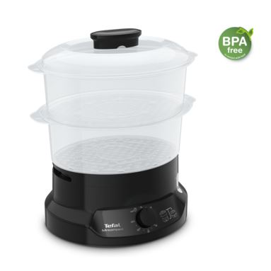 Tefal Minicompact VC139810 уред за готвене на пара 2 кошница(и) Свободно стоящ 800 W Черен