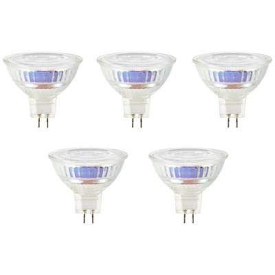 Sygonix SY-5781924 LED EEK F (A - G) GU5.3 Reflektor 6.5 W = 50 W Melegfehér (Ø x Ma) 44 mm x 50 mm 5 db (SY-5781924)