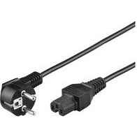 Microconnect PE010419 cavo di alimentazione Nero 2 m Spina di alimentazione di tipo E+F Accoppiatore C15