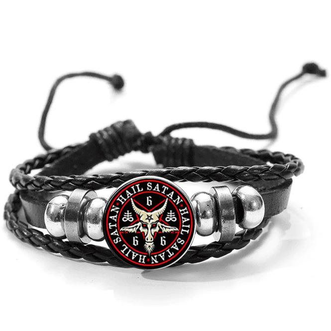 Predator Q1 bőr karkötő - Satan 110-2 /V (8596544005172)