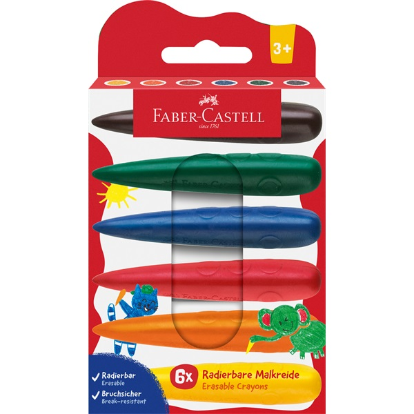 Voskové pastelky Faber-Castell 6 ks