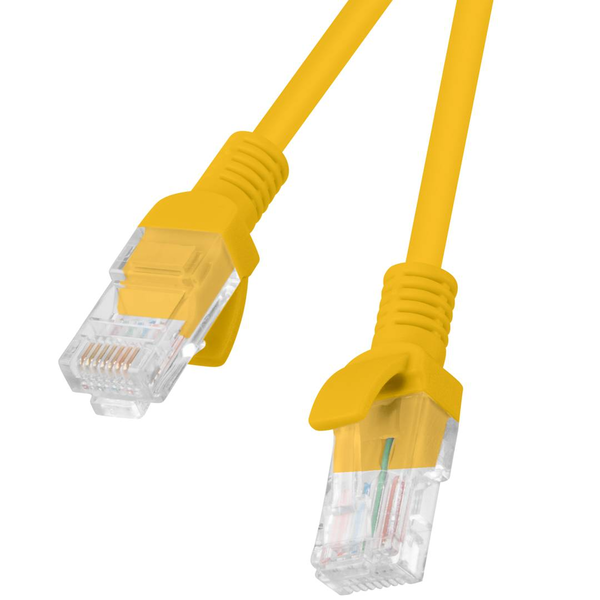 Cablu de corectie Lanberg, UTP, Cat. 5e, 2 m, Galben