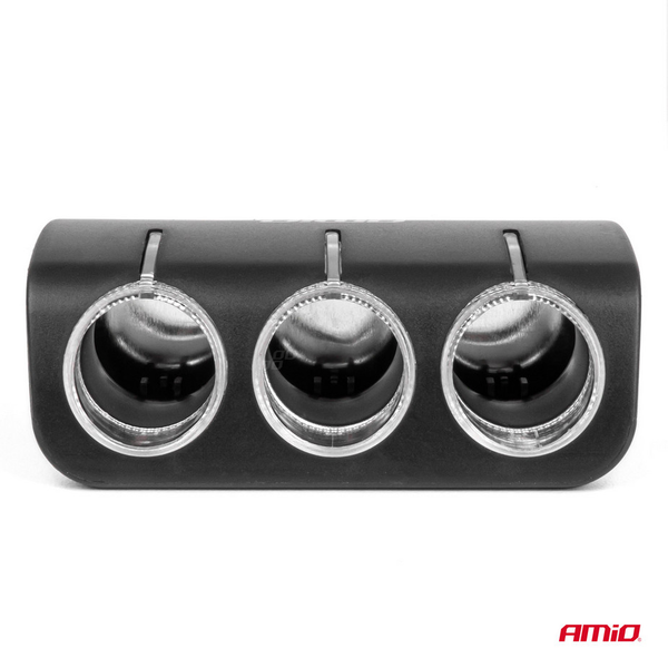 AMiO , Szivargyújtó Elosztó 3-as, Hajlítható, 120W 12/24V (0504358)